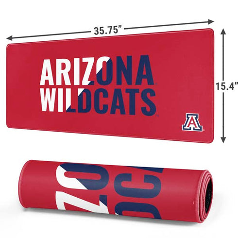 University of Arizona Wildcats Logo Split Red Gaming Mouse Pad